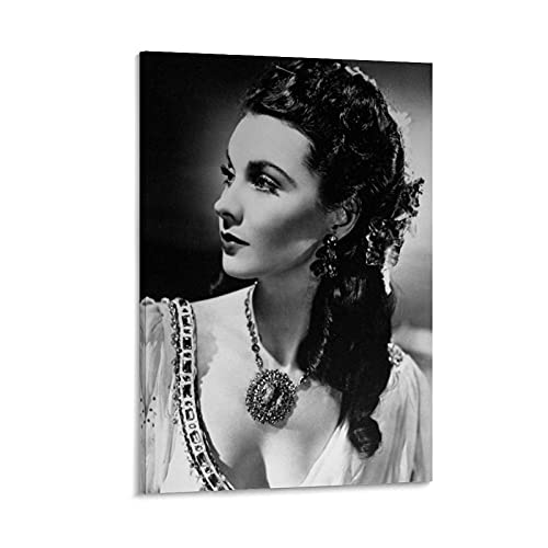 FSJD Póster de la actriz británica Vivien Leigh de estilo retro, de glamour, de 40 x 60 cm