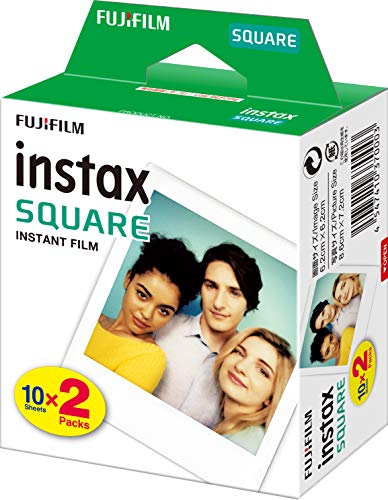 Fujifilm instax Square, película instantánea borde blanco, 2 x 10 fotos
