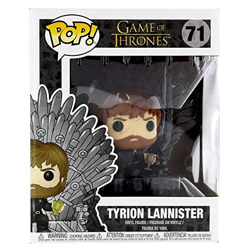 Funko- Pop Deluxe: Game of S10: Tyrion Sitting on Iron Throne Figura Coleccionable, Multicolor (37404)