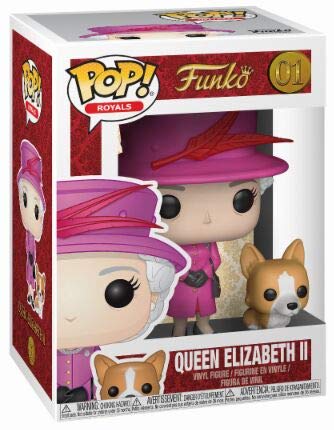 Funko Pop!- Royal Family: Queen Elizabeth II Other License Figura Coleccionable de Vinilo, Multicolor, Standard (21947)