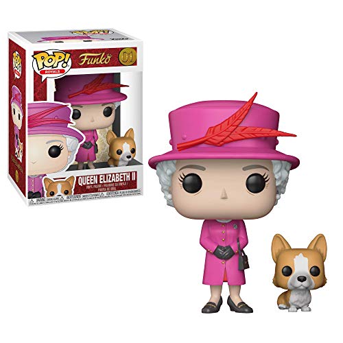 Funko Pop!- Royal Family: Queen Elizabeth II Other License Figura Coleccionable de Vinilo, Multicolor, Standard (21947)