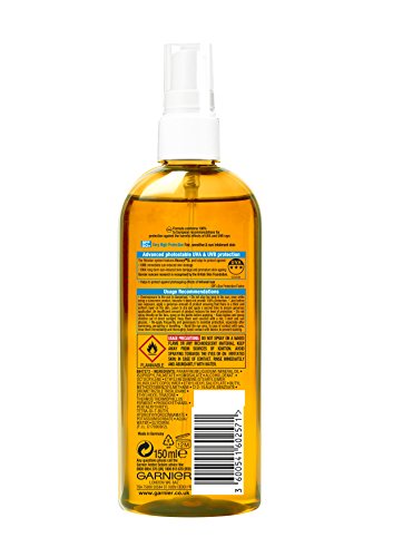 GARNIER DELIAL Ambre Solaire Sensible Avanzada Sun Aceite Nutriente Protección con SPF 50