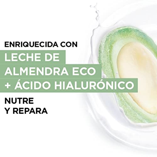 Garnier Skin Active Nutri Bomb Reparadora, Mascarilla Facial de Tejido con Leche de Almendra Ecológica y Ácido Hialurónico para Pieles Secas y Tirantes, Nutre y Repara la Piel, 5 Unidades