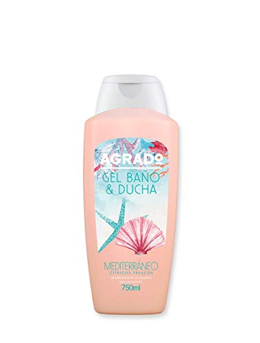 Gel de baño y ducha hidratante PH Neutro Gel de baño Mediterráneo Aroma Cítrico 750 ml Geles del Mundo AGRADO