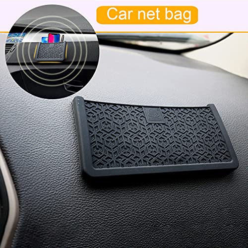 gexuamz Bolsa de Malla para el Maletero del Coche Elástica Organizador 2 Unidades Bolsillo de Red de Almacenamiento 20 x 9 cm para Teléfonos Cargar Cigarrillos, Haz tu Coche Más Ordenado.