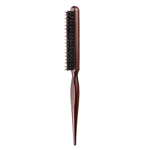 Gobesty Cepillo para el pelo, cepillo de pelo de cerdas de jabalí profesional Peinetas para el cabello burlas con mango de madera para peinar en seco Peinar el cabello, pelucas, peinados