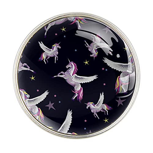 GORDESC Angel Unicorn Star Night Navy Background Car Perfume Ambientador de aire Clip de ventilación Fragancia Car Smell Airfreshener difusor de perfume (plateado)