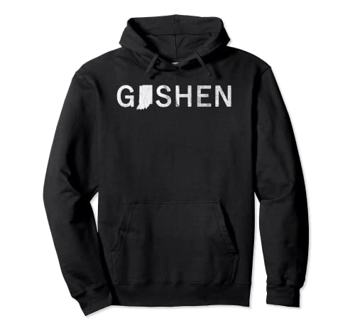 Goshen Indiana Mapa Sudadera con Capucha