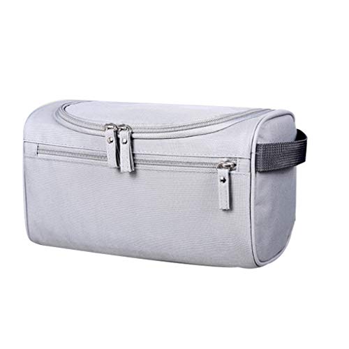 Guangcailun Hombres Higiene Bolsa de Almacenamiento Organizador Impermeable Masculino de la Caja cosmética de Gran Capacidad de Asas del Viaje, Gris