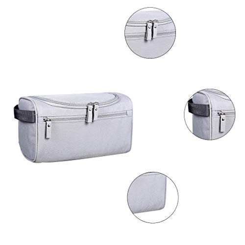 Guangcailun Hombres Higiene Bolsa de Almacenamiento Organizador Impermeable Masculino de la Caja cosmética de Gran Capacidad de Asas del Viaje, Gris