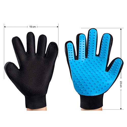 Guantes Quita pelos Mascota - Cepillo para Perros y Gatos Lavable y Reutilizable para Animales Pequeños Medianos y Grandes Con Pelaje Corto a Largo Reduce Eficazmente la Caída de Cabello (2 Guantes)