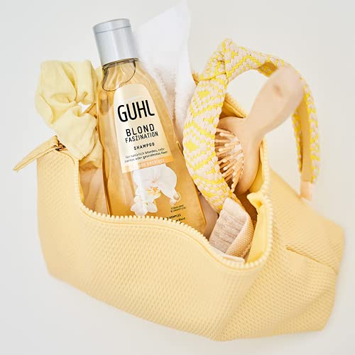 Guhl Champú para fascinación rubia con orquídea blanca, brillo para un rubio natural o teñido, 250 ml