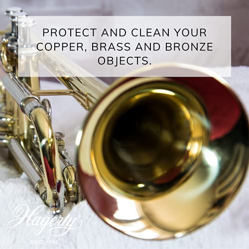 Hagerty - Copper, Brass & Bronze Duster - Paño impregnado para la limpieza y el cuidado de los objetos de cobre, latón y bronce. Limpieza rápida que elimina suciedad, agua y oxidación.