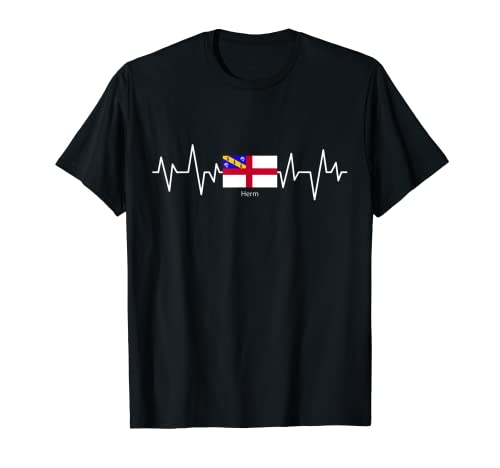 Herm Heartbeat Bandera Herm Orgullo Camiseta