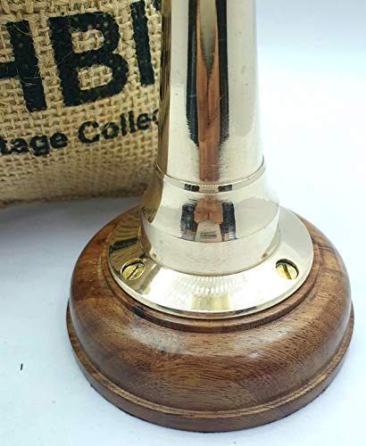 HIGHBIX Telegraph de latón vintage náutico de trabajo mecánico equipo sonido antiguo decoración náutica con bolsa de yute clásica