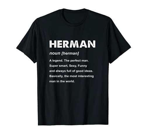 Hombre Nombre Herman Camiseta