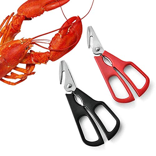 HPiano Juego de Tijeras de Cocina multifuncionales Tijeras Finas de Acero Inoxidable Tijeras de Tijeras para mariscos Tijeras de Uso doméstico Tijeras Multiusos para Carne Cangrejo de río Cangrejo