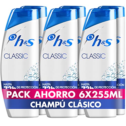 H&S Classic Champú Anticaspa 255ml x6