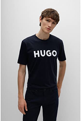 HUGO Dulivio 10229761 01 Camiseta para Hombre, Azul (N Dark Blue 405), L