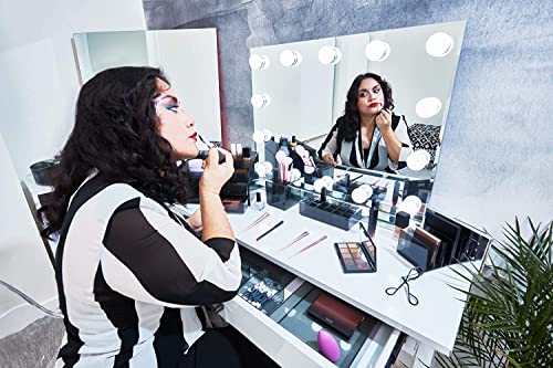 iDesign Signature Series Maquillaje, cajonera pequeña con 3 cajones de la colección Exclusiva de Sarah Tanno, Organizador de plástico para cosméticos y Utensilios, Gris, 21 x 20,3 x 17,8 cm
