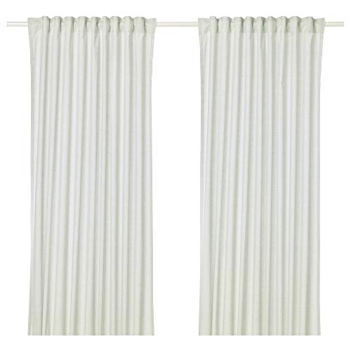 IKEA 504.173.17 Hannalill - Cortinas (1 par), Color Verde Claro