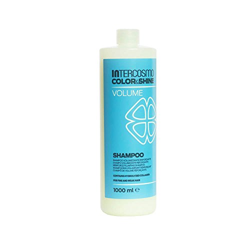 Intercosmo - Color&Shine Volume Shampoo - Bote de champú voluminizador, 1000 ml