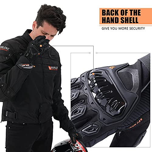 IRON JIA'S Guantes de motos Invierno cálido impermeable guantes de protección a prueba de viento Guantes Luvas modelos de actualización (puede pantalla táctil)