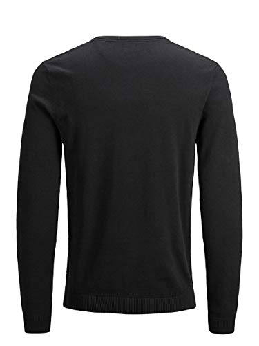 Jack & Jones Jjebasic Knit V-Neck Noos Suéter, Negro (Black), L para Hombre