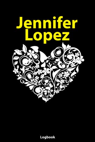 Jennifer Lopez Flower Heart Notebook: Jennifer Lopez Notebook & Journal | Jennifer Lopez Fan Essential | Composition Notebook | College Ruled 6x9 110 page Logbook Journal