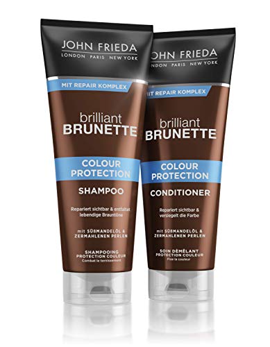 John Frieda Brilliant Brunette Mult idim sional Tones Hidratante Ender Conditioner, 250 ml