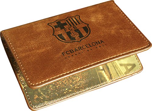 JOSMA SPORT - Funda De Carnet F.C. Barcelona Piel Marrón Blaugrana