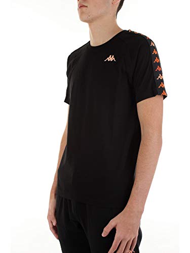 Kappa Authentic Gaf T-Shirt Arancio, Nero - XL