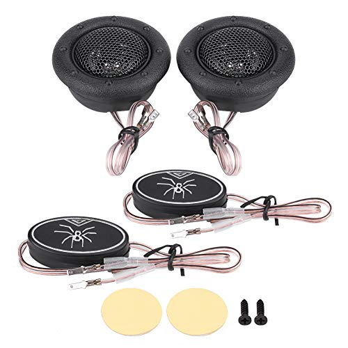 KIMISS Dome Tweeter para Coche, 1 par de 12V 150W Mini Coche Super Power Loud Dome Altavoz de Audio Tweeter Altavoz Bocina