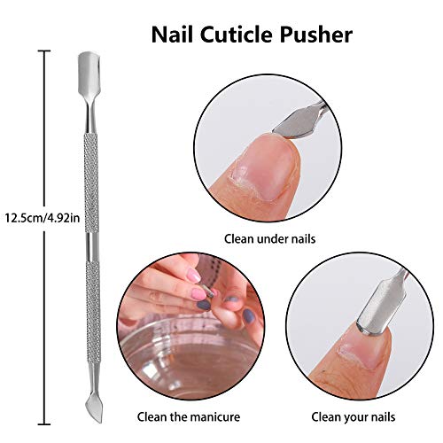 Kit de Herramientas para Uñas Encarnadas Cutícula Clipper de Acero Inoxidable Alicates Cortaúñas Profesional para Cutícula Overgrown Pedicura y Manicura 7PCS