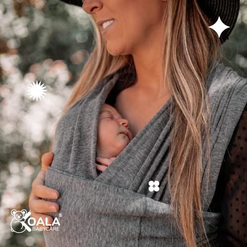 Koala Babycare - Fular Portabebés fácil de usar (fácil de colocar), unisex ajustable, la mochila portabebes multiusos apropiada hasta 10 kg. Fular portabebés elastico - Diseño Registrado KBC®