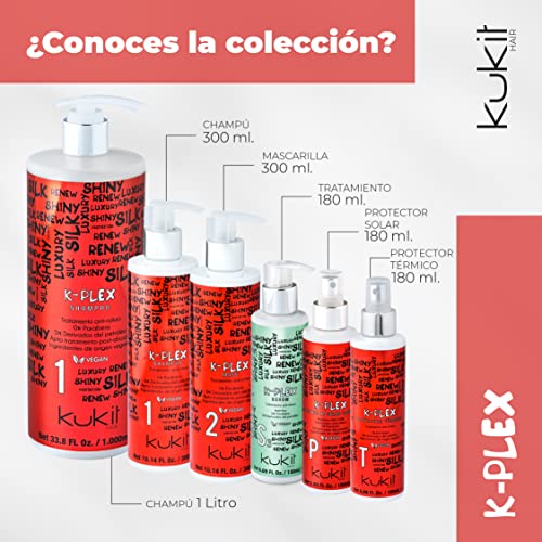 Kukit Hair K-Plex S3 | Serum Tratamiento Sin Aclarado Anti-Rotura con Plex | Tratamiento de Reparación Profunda para Rotura Capilar | 180 ml