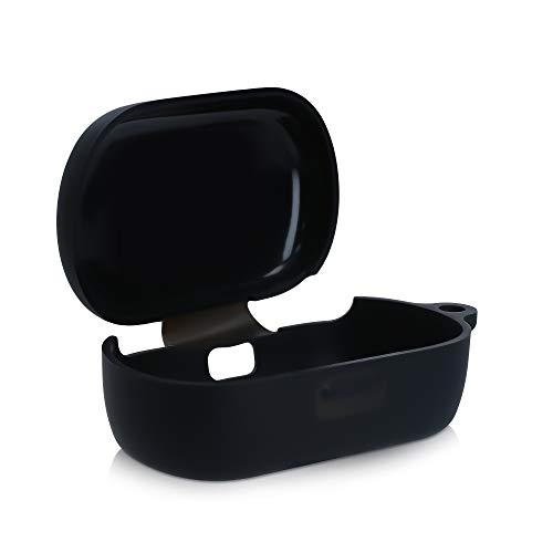 kwmobile Carcasa de Silicona Compatible con Bose QuietComfort Earbuds - Funda para Auriculares en Negro