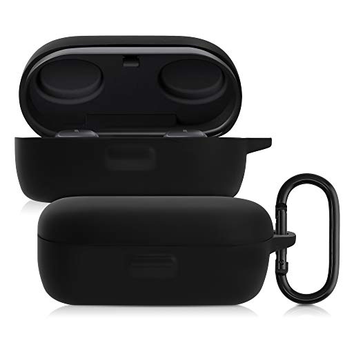 kwmobile Carcasa de Silicona Compatible con Bose QuietComfort Earbuds - Funda para Auriculares en Negro