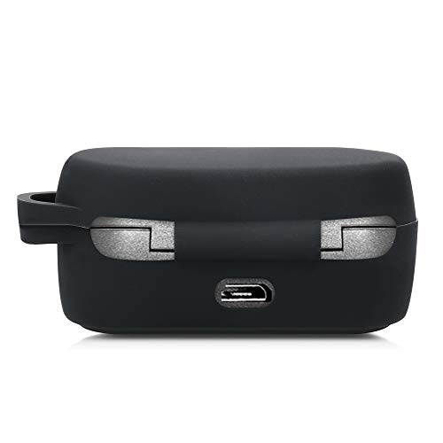 kwmobile Carcasa de Silicona Compatible con Skullcandy Sesh - Funda para Auriculares en Negro