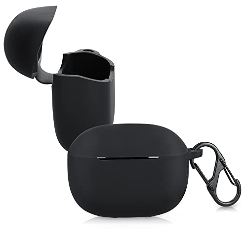 kwmobile Carcasa de Silicona Compatible con Xiaomi Flip Buds Pro - Funda para Auriculares en Negro