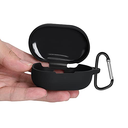 kwmobile Carcasa de Silicona Compatible con Xiaomi Redmi AirDots 3 - Funda para Auriculares en Negro