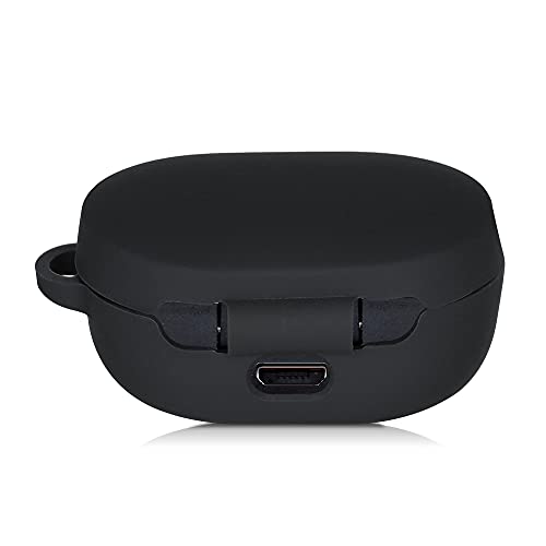 kwmobile Carcasa de Silicona Compatible con Xiaomi Redmi AirDots 3 - Funda para Auriculares en Negro