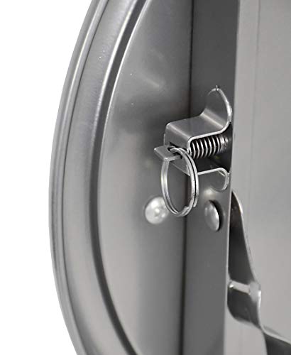 La Silla Española - Pack 6 Taburetes plegables fabricados en aluminio con asiento acolchado en PVC. Color blanco. Medidas 45x30x30