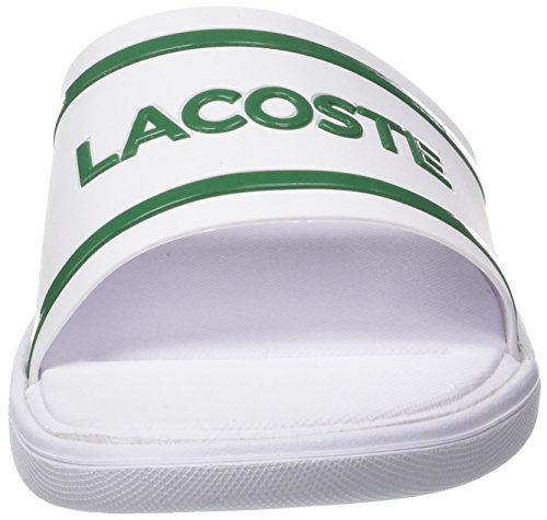 Lacoste L.30 Slide 218 1 Caw, Zapatillas Mujer, Blanco (Wht/grn 082), 37 EU