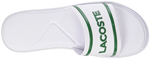 Lacoste L.30 Slide 218 1 Caw, Zapatillas Mujer, Blanco (Wht/grn 082), 37 EU