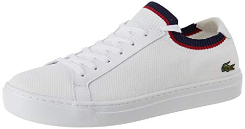 Lacoste LA PIQUEE 119 1 CFA, Zapatillas Mujer, Blanc (Wht/Nvy/Red 407), 39 EU