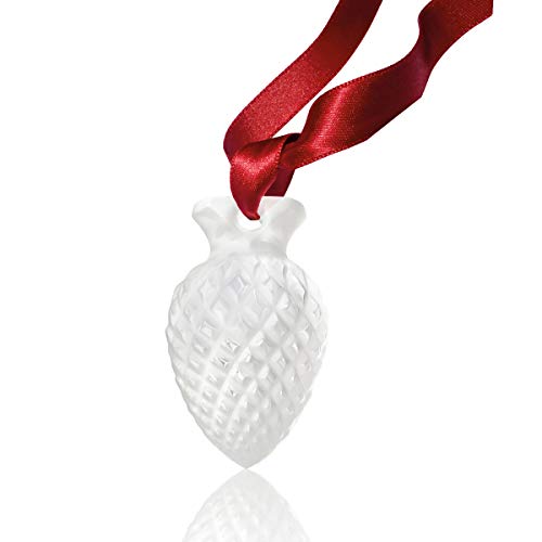 Lalique 2019 Noel Adorno de Navidad 3D de piña esmerilada (no el Adorno Anual) #10686000