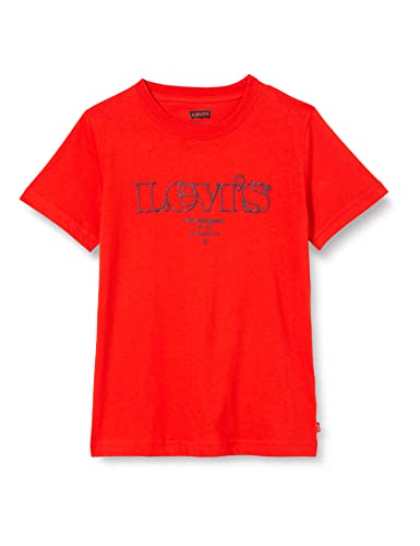 Levi's kids Logotipo Lvb Mv Camiseta, Escarlata, 16 años para Niños