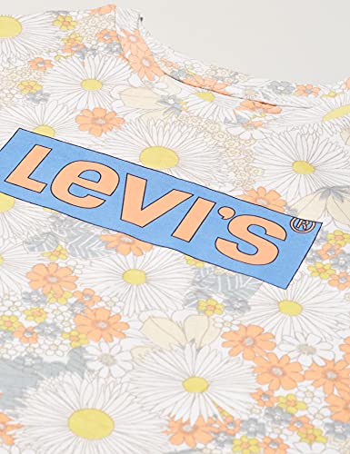 Levi's kids Lvg SS Drop Shoulder tee Tnica, Blanco, 8 años Niñas