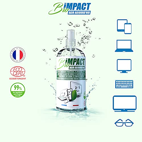 Limpiador de Pantalla de TV – Limpieza de Hogar Bío Natural – 500ml - Espary de Limpia de Pantallas PC – Limpia Gafas - Limpiador de Pantalla de Ordenador – Limpiador Movil Telefono - Screen Cleaner